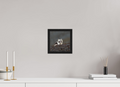 20 x 20 cm, Gallery Frame Hamburg 20mm Black Oak Arctic Fox Scout- In Solid 20 mm Wood Frame Hamburg