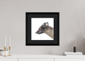 30 x 30 cm, Solid Wood Frame Vienna Passe-partout Black Oak Arctiv Fox Brown -Solid Frame With Passe-Partout