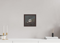 20 x 20 cm, Gallery Frame Hamburg 20mm Alder Brown Matte Acrylic Arctic Fox Scout- In Solid 20 mm Wood Frame Hamburg Matte